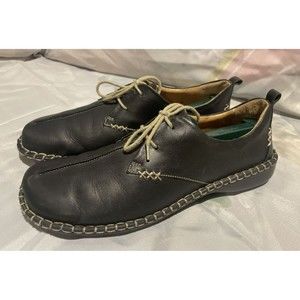 Josef Seibel Oxford Lindsay size 40/9.5 US Black contrast stitch Made in Romania